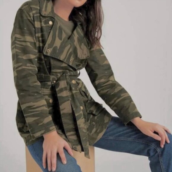 Lucky Brand Green Camo Women's Utility Jacket Size XS - Picture 1 of 5